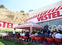 Vestel Yalıkavak Açılış Organizasyonu Renkli Çadır ve Gölgelik Kiralama İstanbul Organizasyon