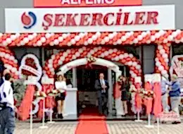 Alfemo Açılış Organizasyonu Zincir Balon ve Kapı Tak İstanbul Organizasyon