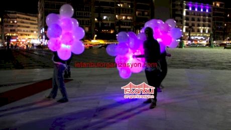 Işıklı Balonlar ve Ledli Uçan Balon İstanbul Organizasyon