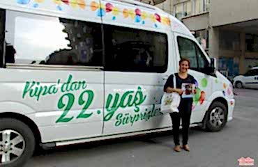 Mersin Kipa Çat Kapı Projesi Reklam Arabası İstanbul Organizasyon