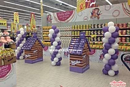 Milka Standları Balon Süsleme
