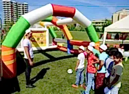 Şut Becerisi Şişme Oyun Parkuru Kiralama