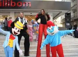 Tahta Bacak Gösterisi ve Çizgi Film Maskotları Hizmeti İstanbul Organizasyon